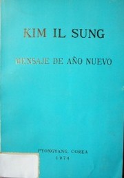 Mensaje de año nuevo : 1º de Enero de 1974