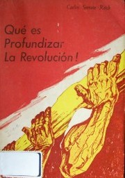 Qué es profundizar la revolución!