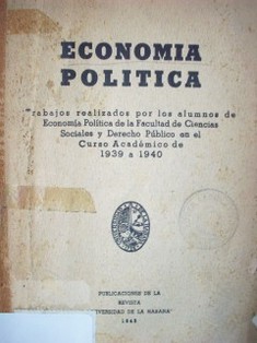 Economía política