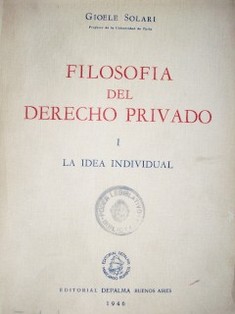 Filosofía del Derecho Privado