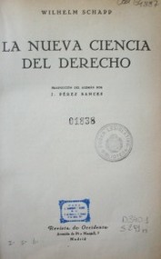 La nueva ciencia del derecho