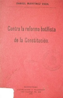 Conta la reforma batllista de la Constitución