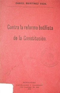 Conta la reforma batllista de la Constitución