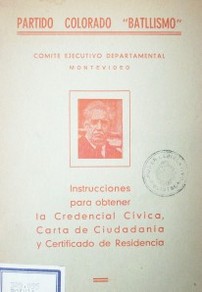 Instrucciones para obtener la credencial cívica, carta de ciudadanía y certificado de residencia