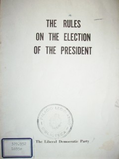 The rules on the election of the president