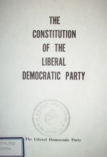 The Constitution of the liberal democratic party