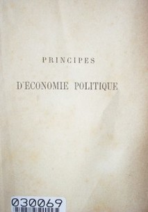 Principes d'economie politique