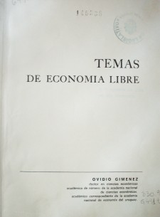 Temas de economía libre