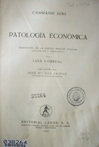 Patología económica