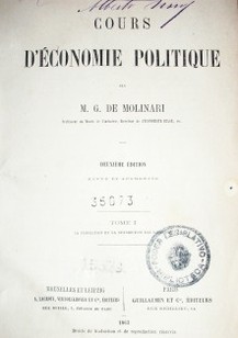 Cours d'économie politique