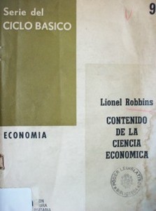 Contenido de la ciencia económica