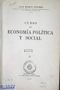 Curso de Economía Política y Social