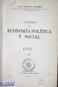 Curso de Economía Política y Social