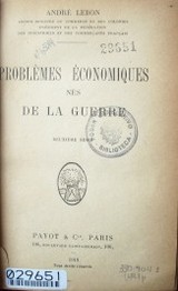 Problèmes économiques nés de la guerre