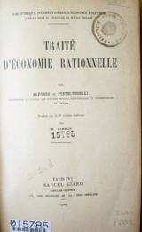 Traité d'économie rationnelle