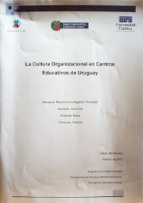 La cultura organizacional en Centros Educativos de Uruguay