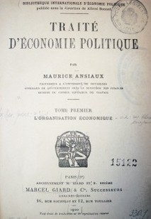 Traité d'economie politique