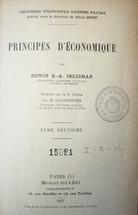 Principes d'économique