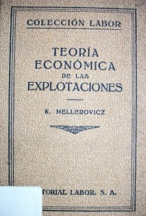 Teoría económica de las explotaciones