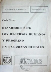 Desarrollo de los recursos humanos y progreso en las zonas rurales