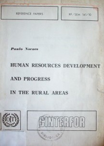 Human resources development andprogress in the rural areas