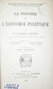 La théorie de l'économie politique