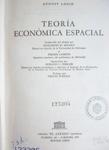 Teoría económica espacial