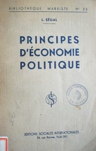 Principes d'économie politique