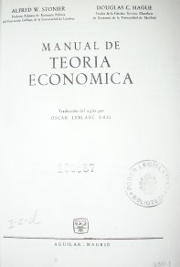 Manual de teoría económica