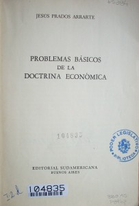 Problemas básicos de la doctrina económica
