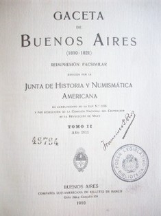 Gaceta de Buenos Aires : (1810-1821)