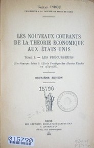 Les nouveaux courants de la théorie économique aux Etats-Unis