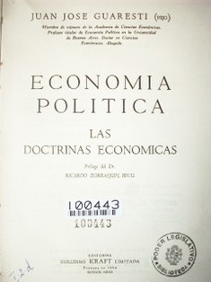 Economía política : las doctrinas económicas