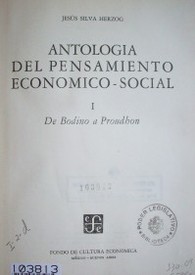 Antología del pensamiento económico-social