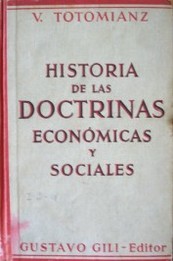 Historia de las doctrinas económicas y sociales