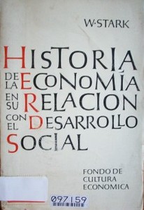 Historia de la economía en su relación con el desarrollo social