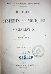 Histoire des systémes économiques et socialistes
