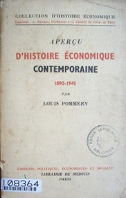 Apercu d'histoire économique contemporaine 1890-1945