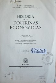 Historia de las doctrinas económicas