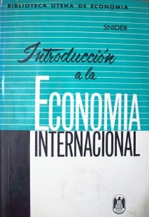 Introducción a la economía internacional