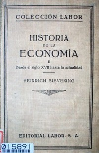 Historia de la economía : desde el siglo XVII hasta la actualidad