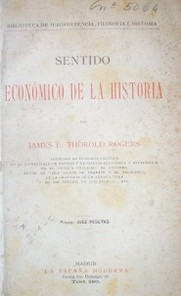 Sentido económico de la historia