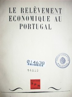Le relèvement economique au Portugal