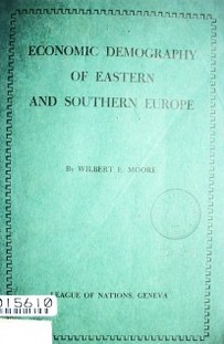 Economic demography of eastern and southern Europe