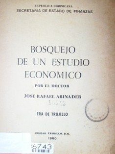 Bosquejo de un estudio económico