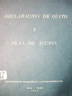 Declaración de Quito y plan de acción