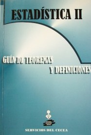 Estadística II : guía de teoremas y definiciones : curso 2010