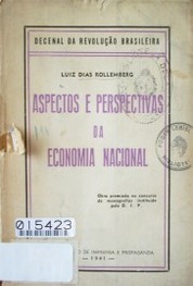 Aspectos e perspectivas da economia nacional