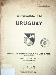 Wirtschaftsbericht : Uruguay