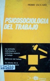 Psicosociología del trabajo